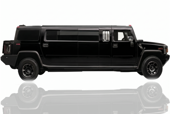 Limosina hummer color negra